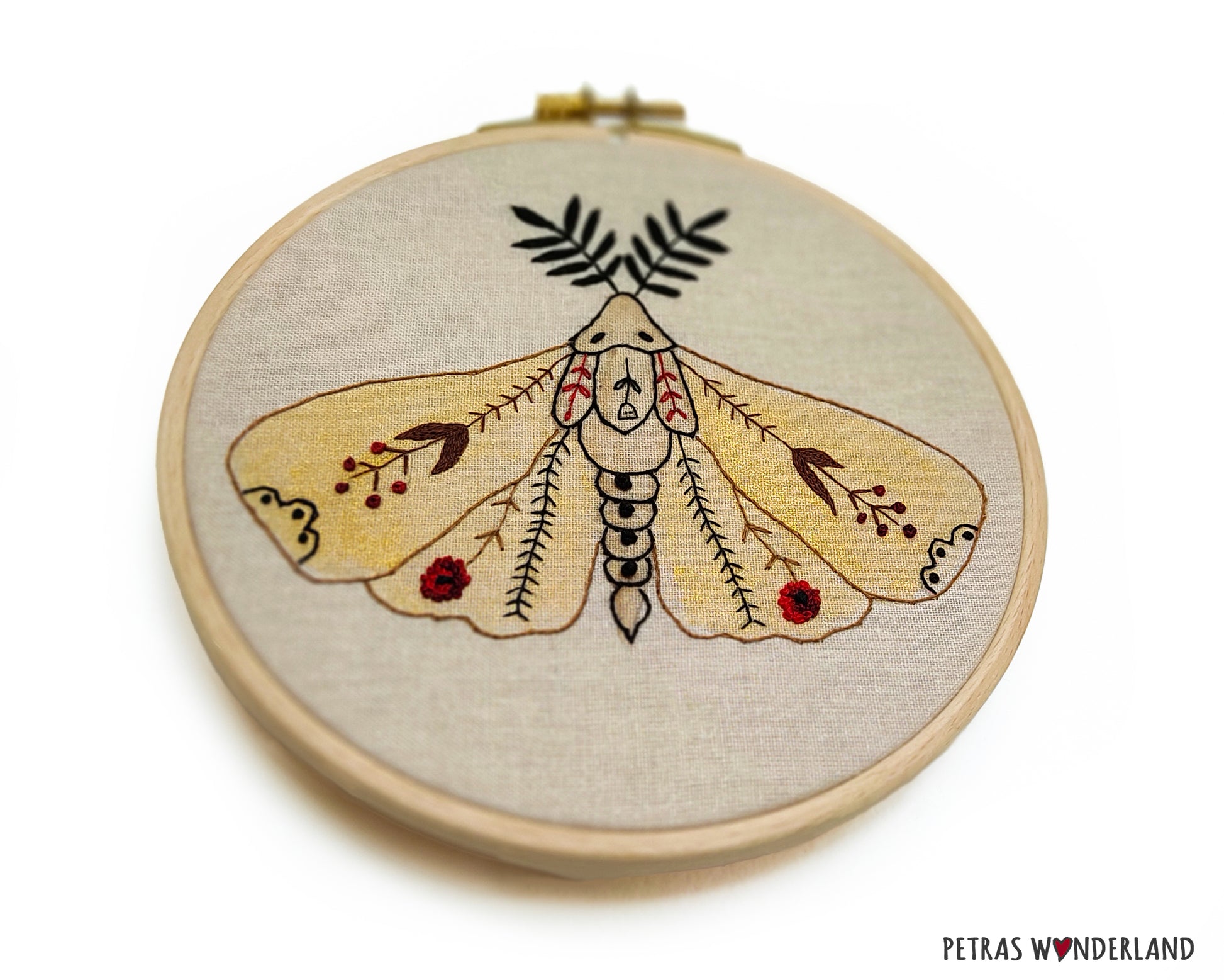 Night Moth - PDF embroidery pattern and tutorial 06