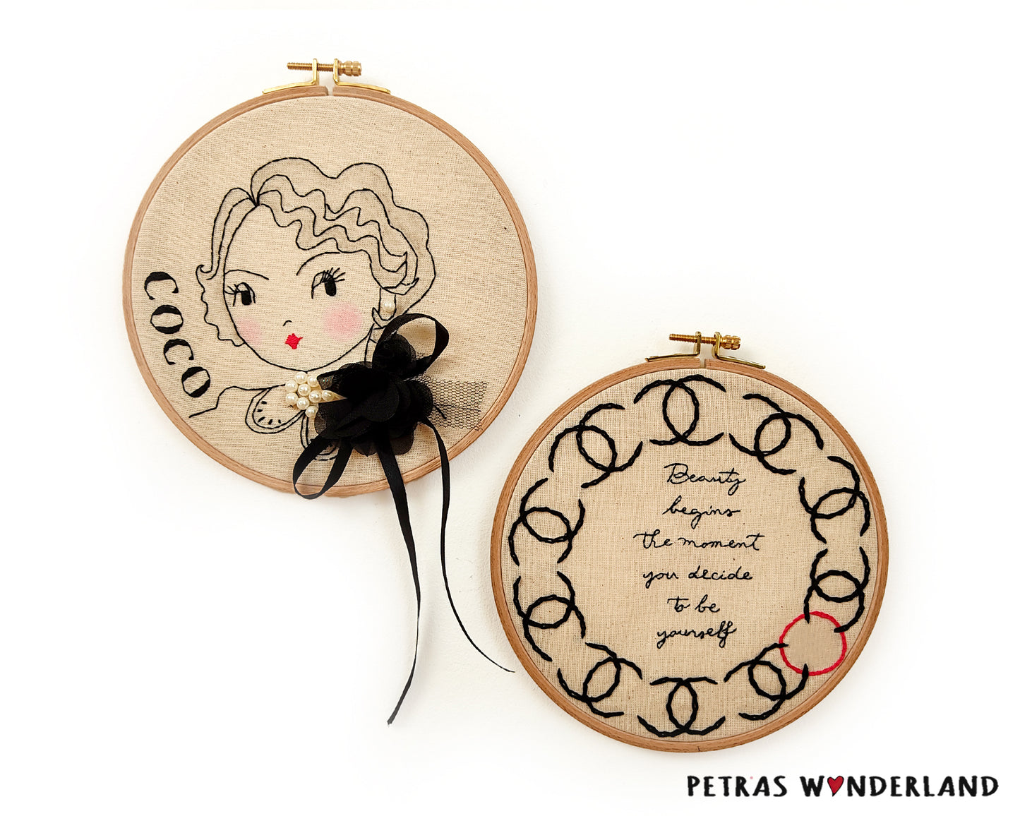 Special Offer: Fashion Portrait and Fashion Quote  - PDF embroidery pattern and tutorial 04