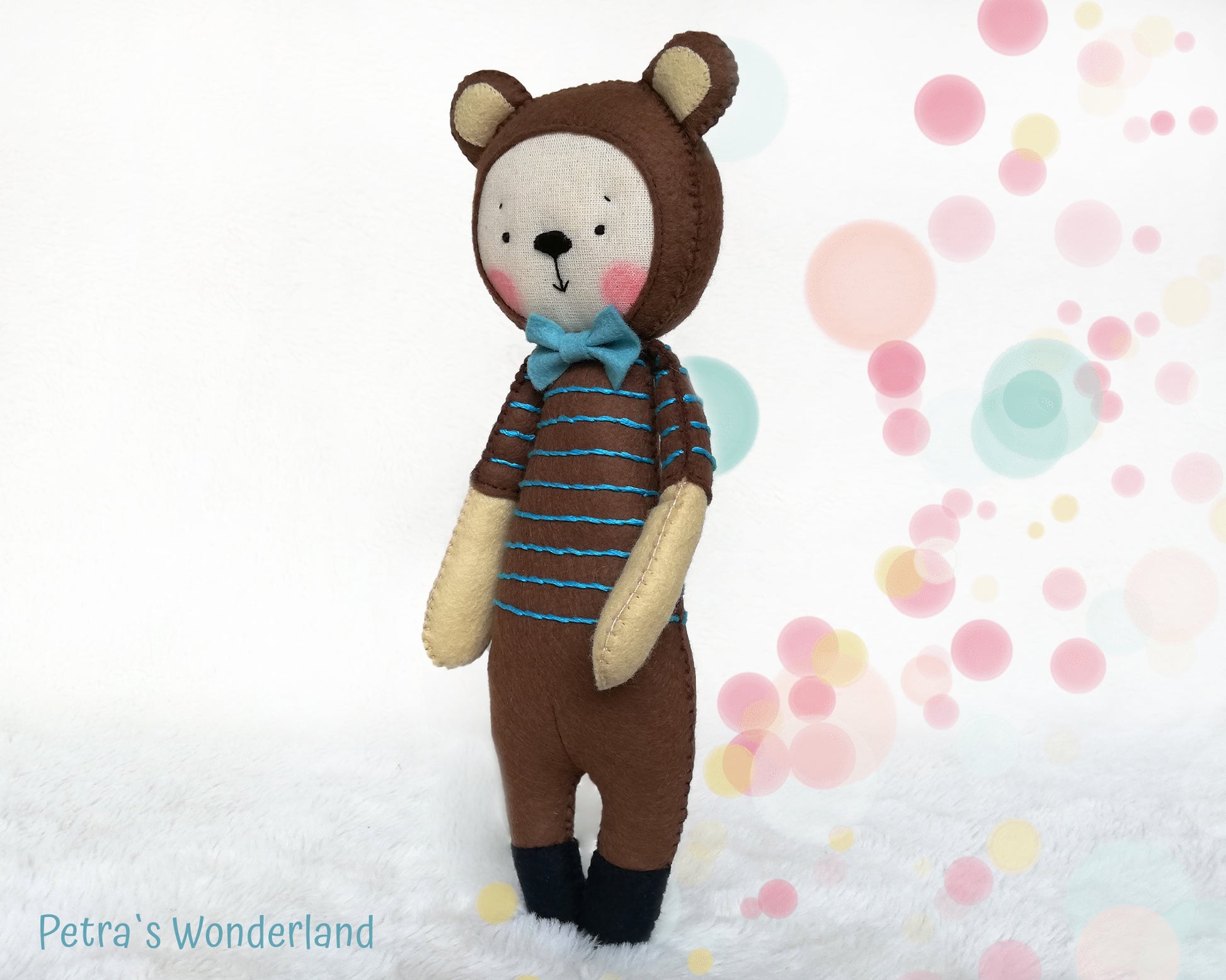 Teddy Bear Sam - PDF doll sewing pattern and tutorial 06