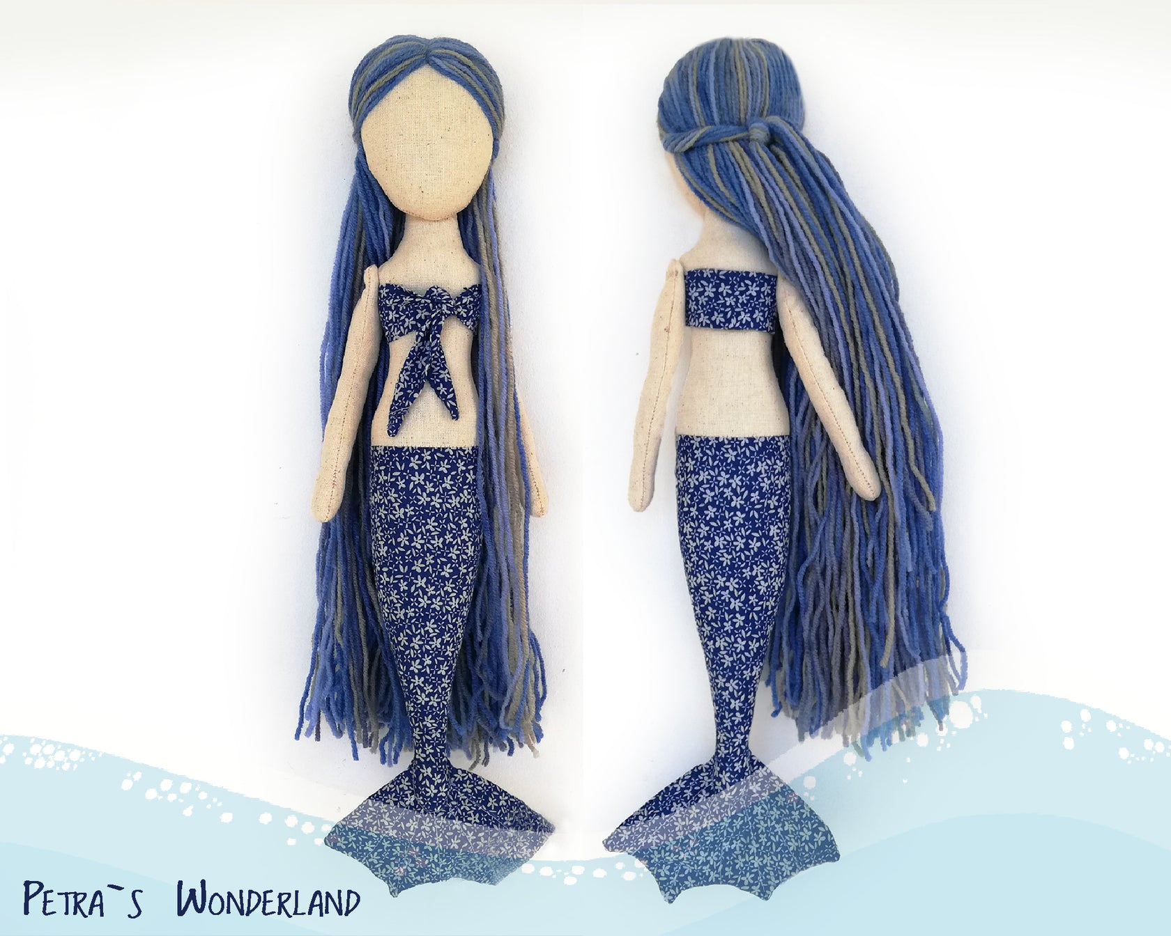 Mermaid doll - PDF sewing pattern and tutorial – Petras Wonderland