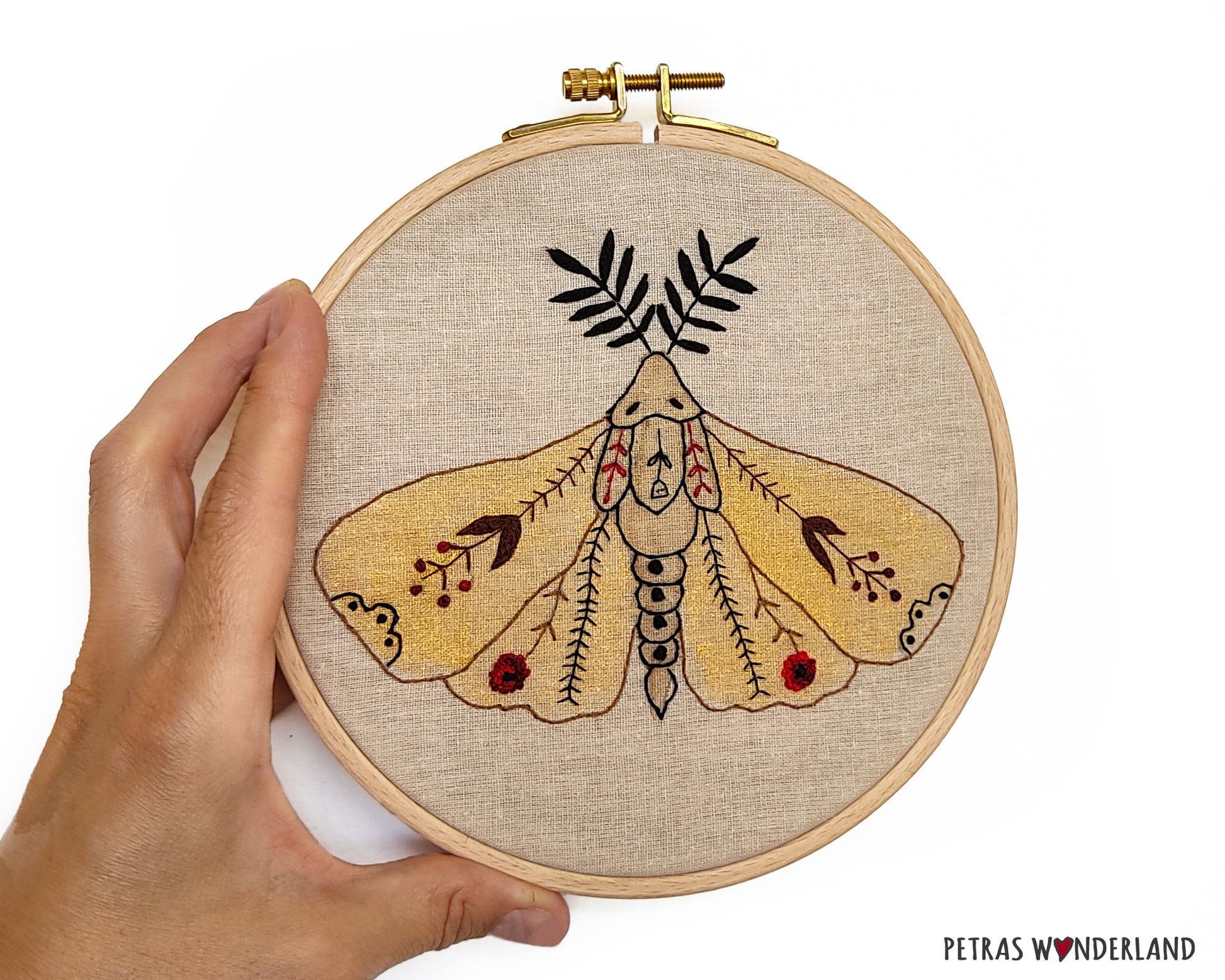 Night Moth - PDF embroidery pattern and tutorial 07
