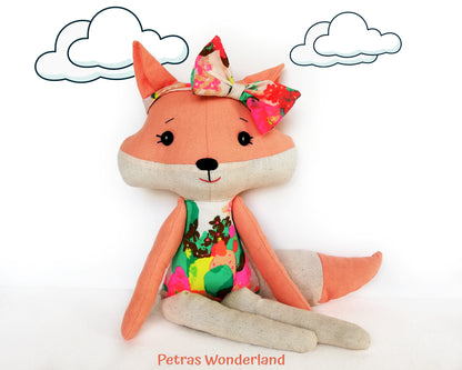 Woodland Friends Fox - PDF doll sewing pattern and tutorial 07