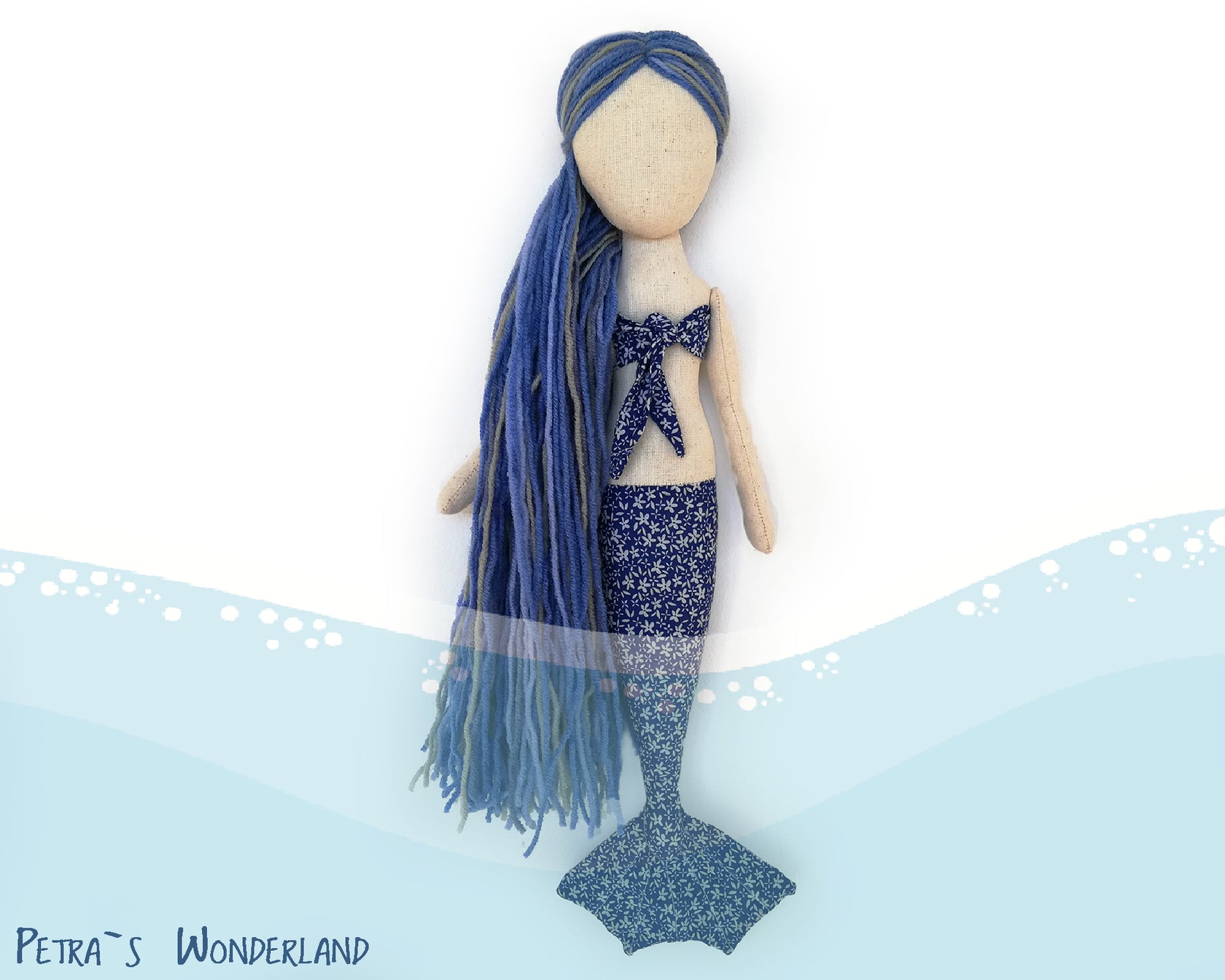 Mermaid doll - PDF sewing pattern and tutorial – Petras Wonderland
