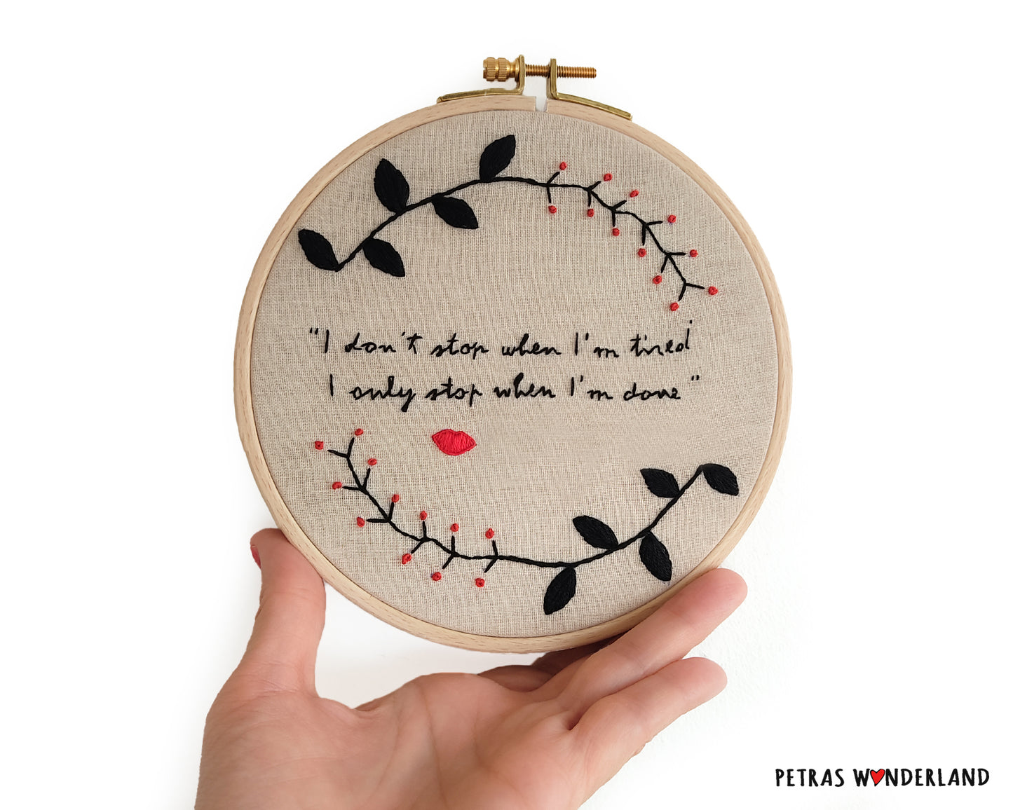 Actress Quote - PDF embroidery pattern and tutorial 05