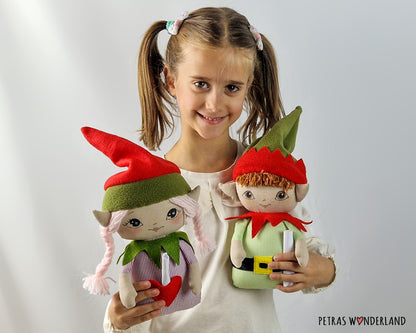 Christmas Elves - PDF sewing pattern and tutorial