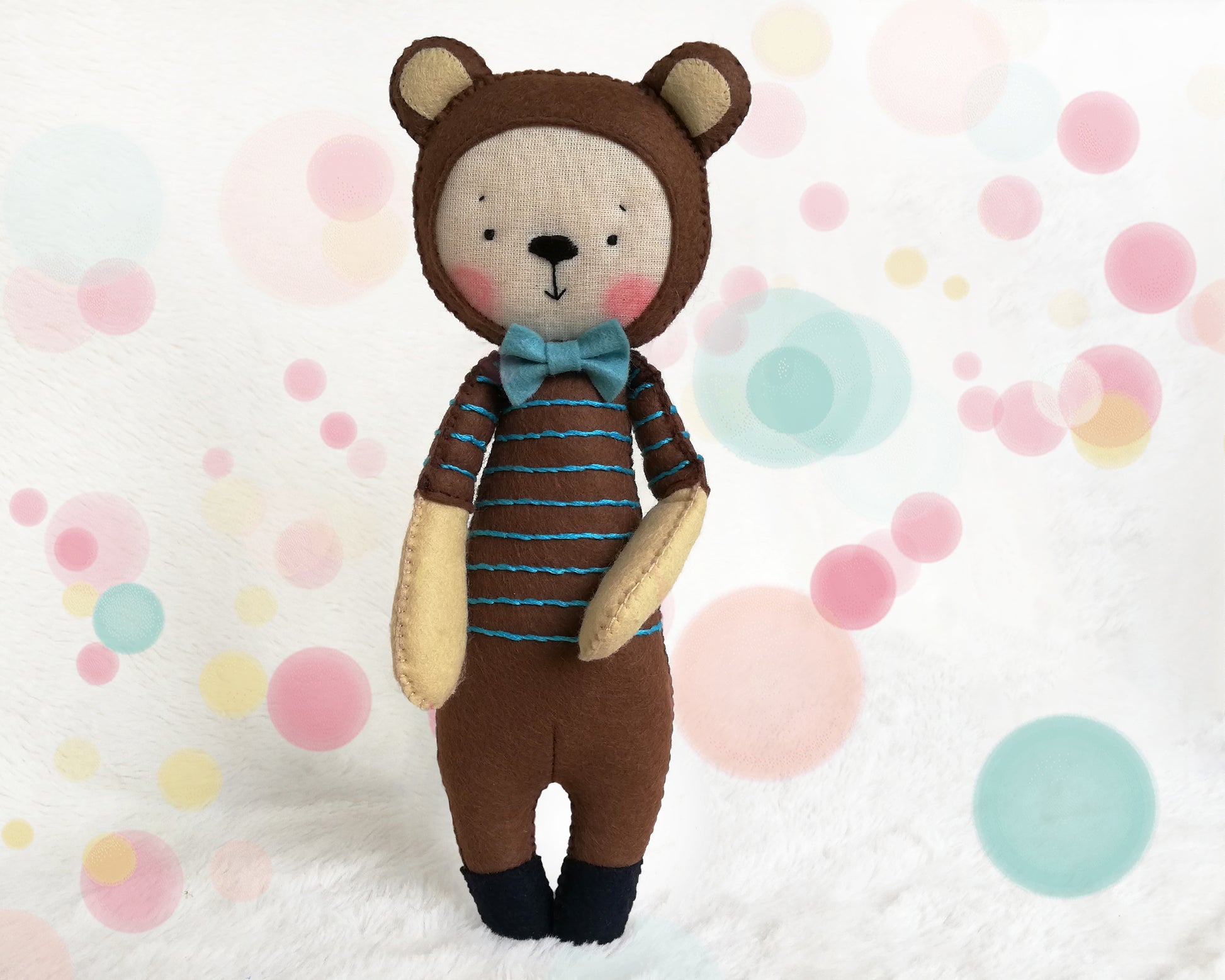 Teddy Bear Sam - PDF doll sewing pattern and tutorial 07