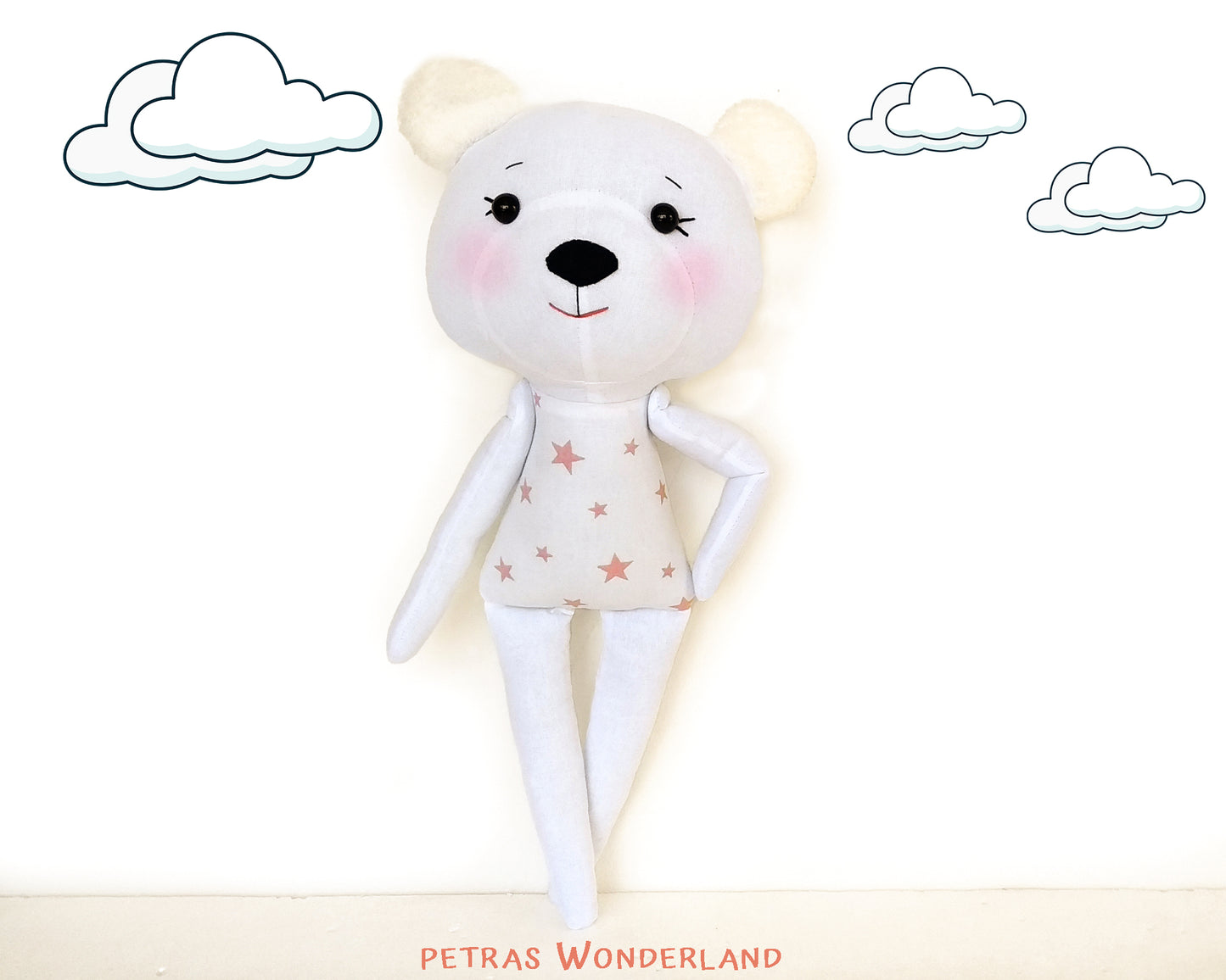 Woodland Friends Bear - PDF doll sewing pattern and tutorial 08