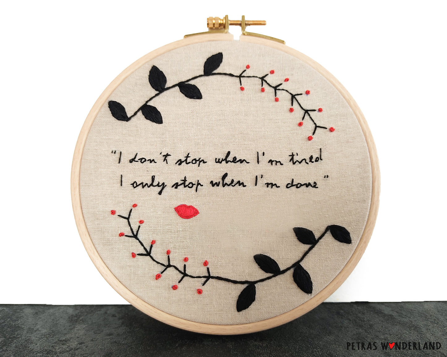 Actress Quote - PDF embroidery pattern and tutorial 06