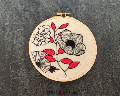 Flower Power - PDF embroidery pattern and tutorial 07