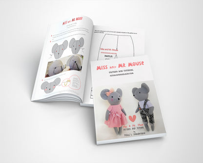 Miss and Mr. Mouse - PDF doll sewing pattern and tutorial 09