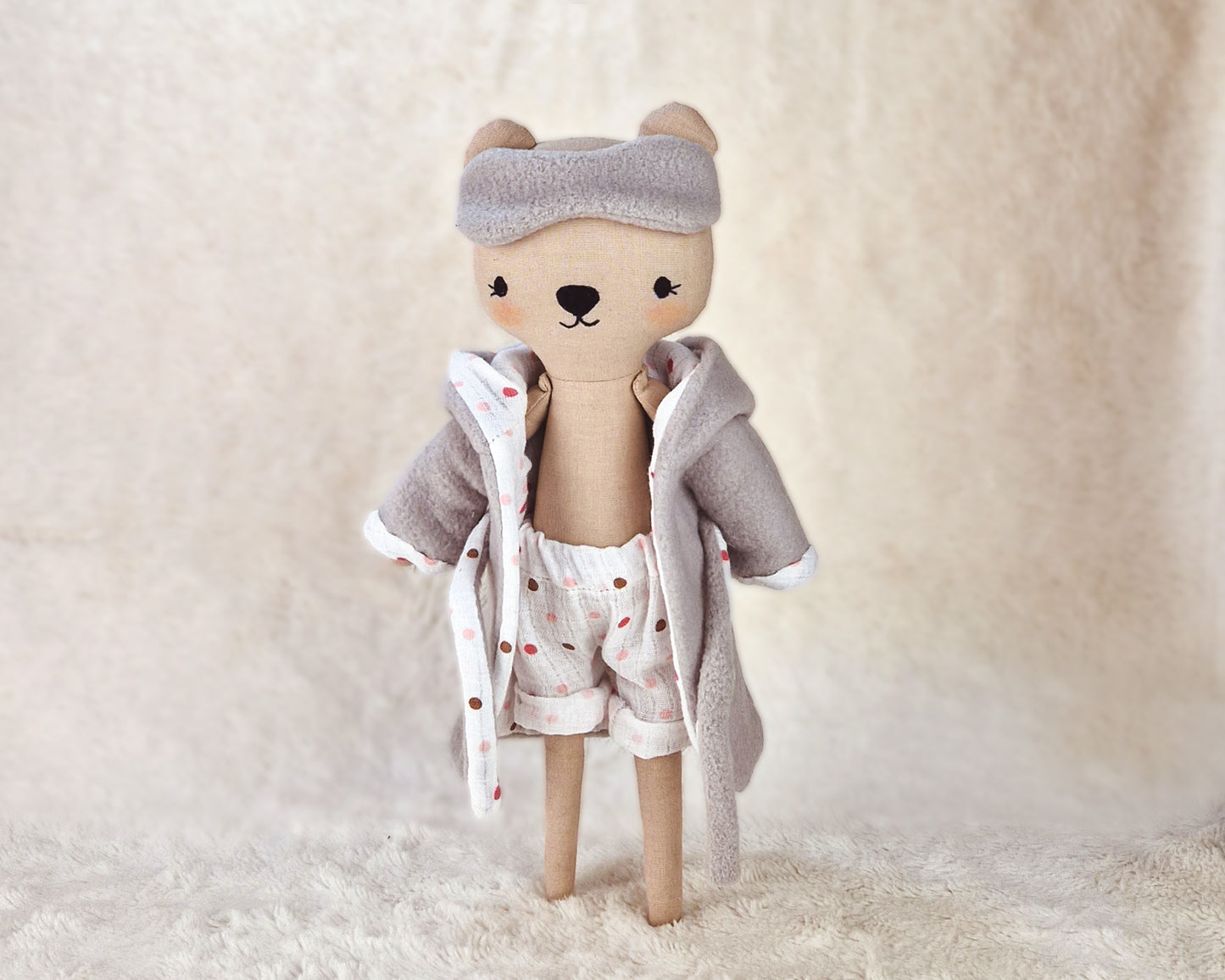 Set of clothes for Forest doll body - PDF sewing pattern and tutorial