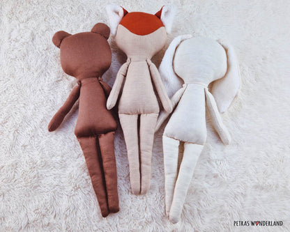 Forest doll body- PDF sewing pattern and tutorial 