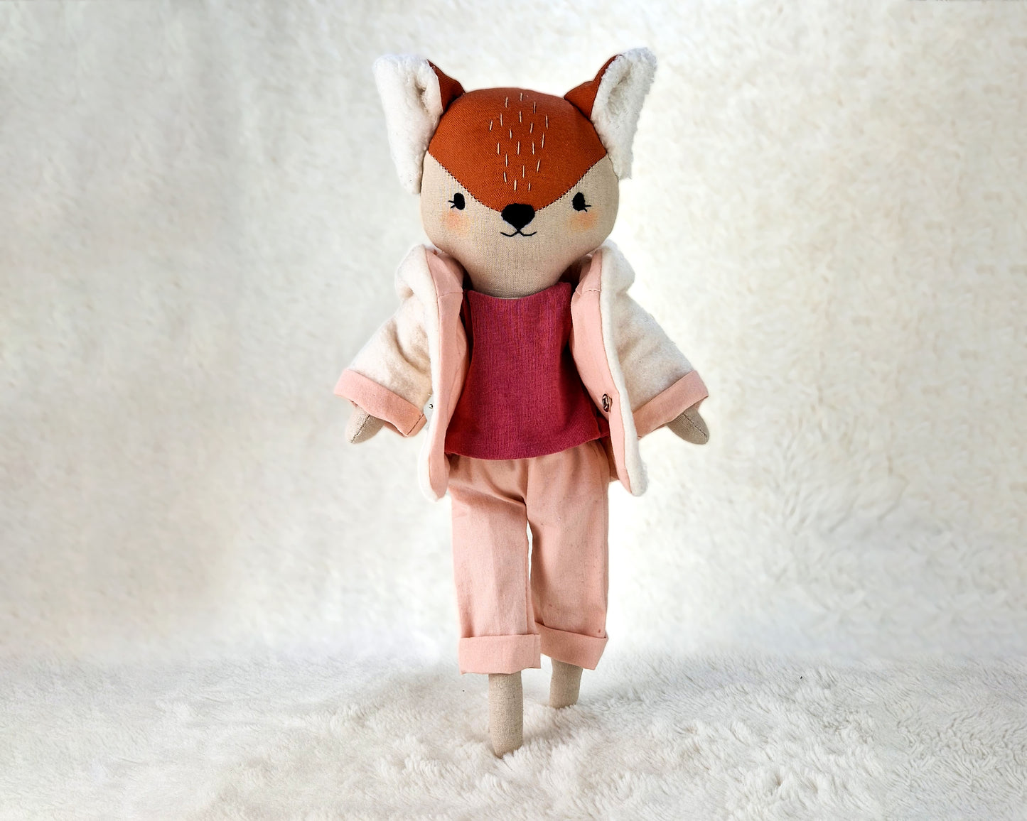 Forest doll set Bunny, Bear and Fox - PDF sewing pattern and tutorial