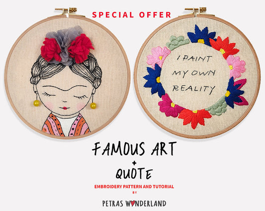 Special Offer: Famous Art Portrait and Quote
