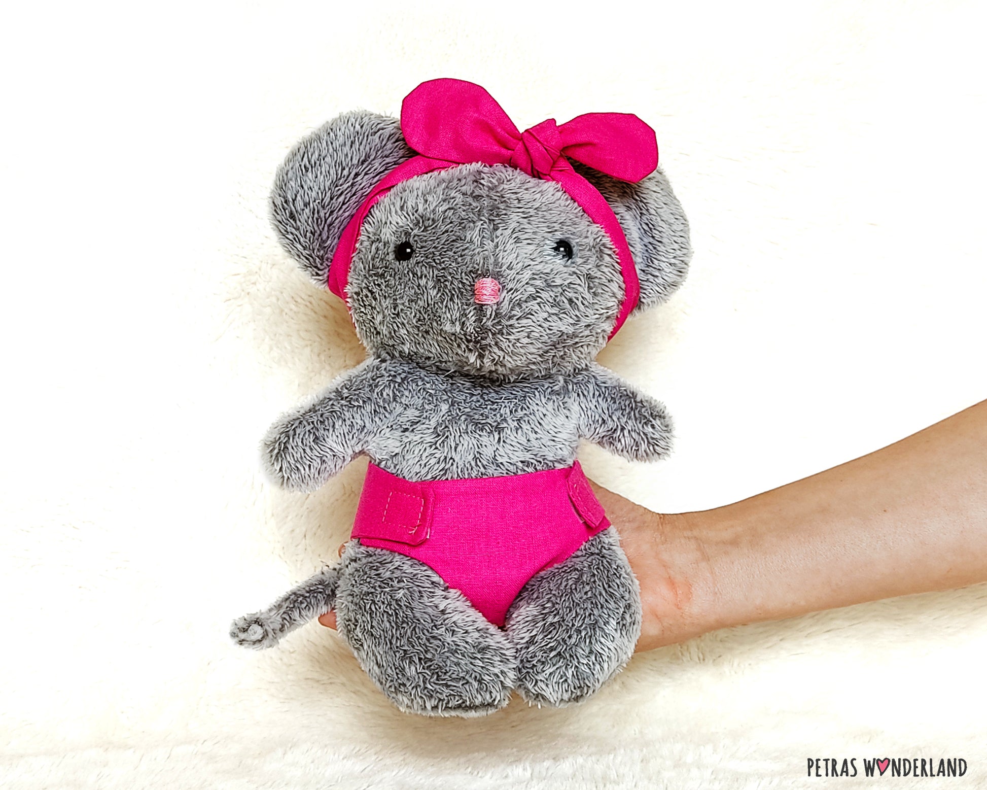 Baby Animal Mouse - PDF sewing pattern and tutorial 03