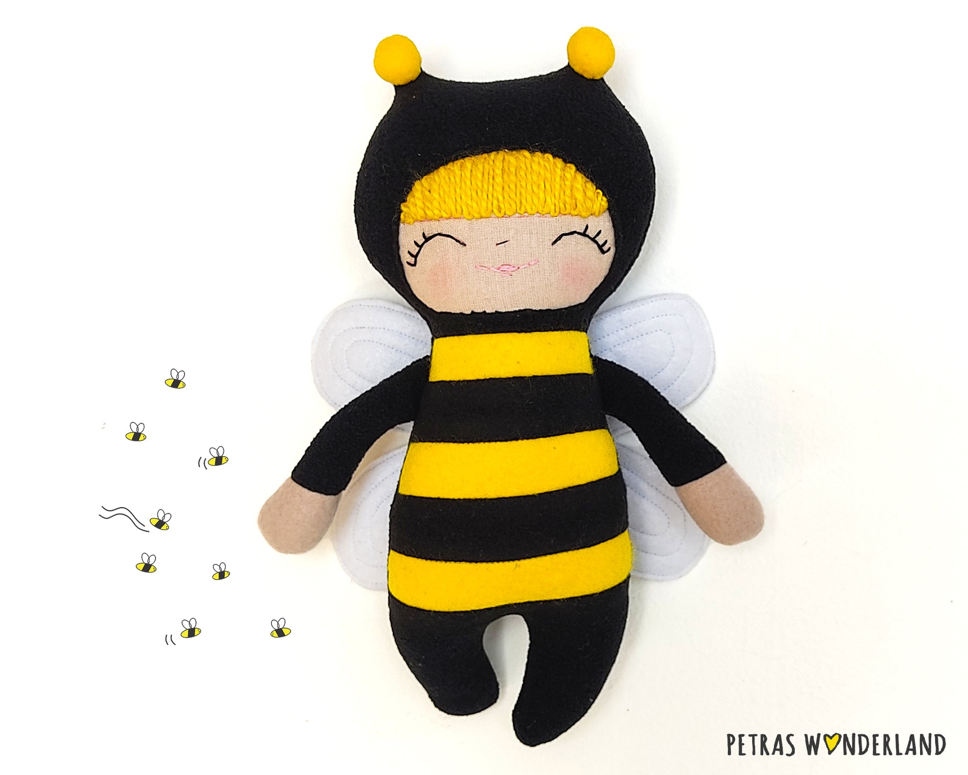 Cuddly Creatures Bee - PDF sewing pattern and tutorial 05