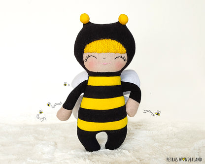 Cuddly Creatures Bee - PDF sewing pattern and tutorial 06