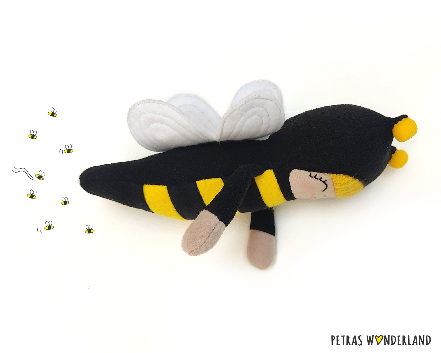 Cuddly Creatures Bee - PDF sewing pattern and tutorial 07