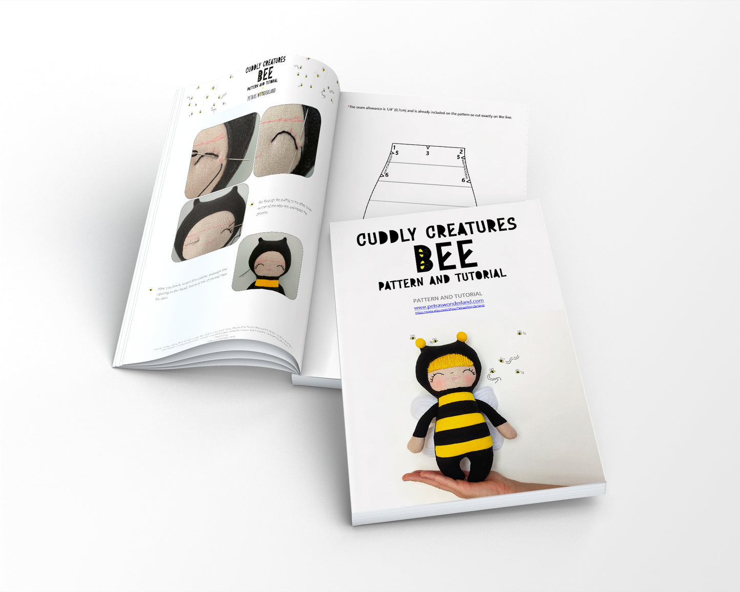 Cuddly Creatures Bee - PDF sewing pattern and tutorial 08