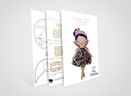 Flower Fairy - PDF doll sewing pattern and tutorial