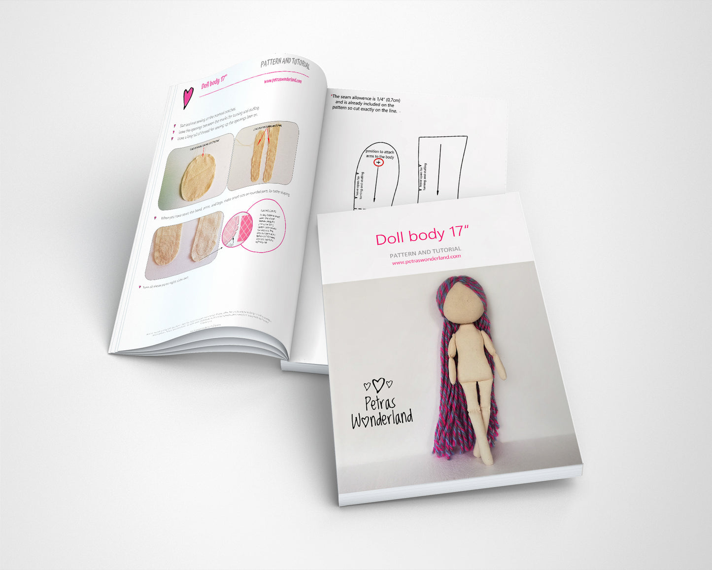 Doll Body 17 inch - PDF doll sewing pattern and tutorial 09