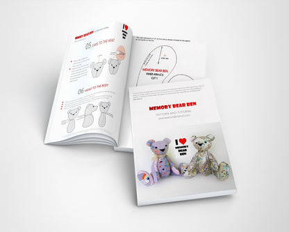 Memory Bear Ben - PDF doll sewing pattern and tutorial 09