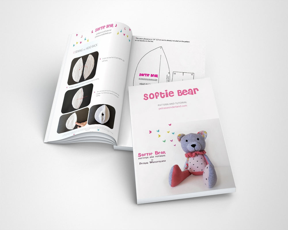 Softie Bear - PDF doll sewing pattern and tutorial 03