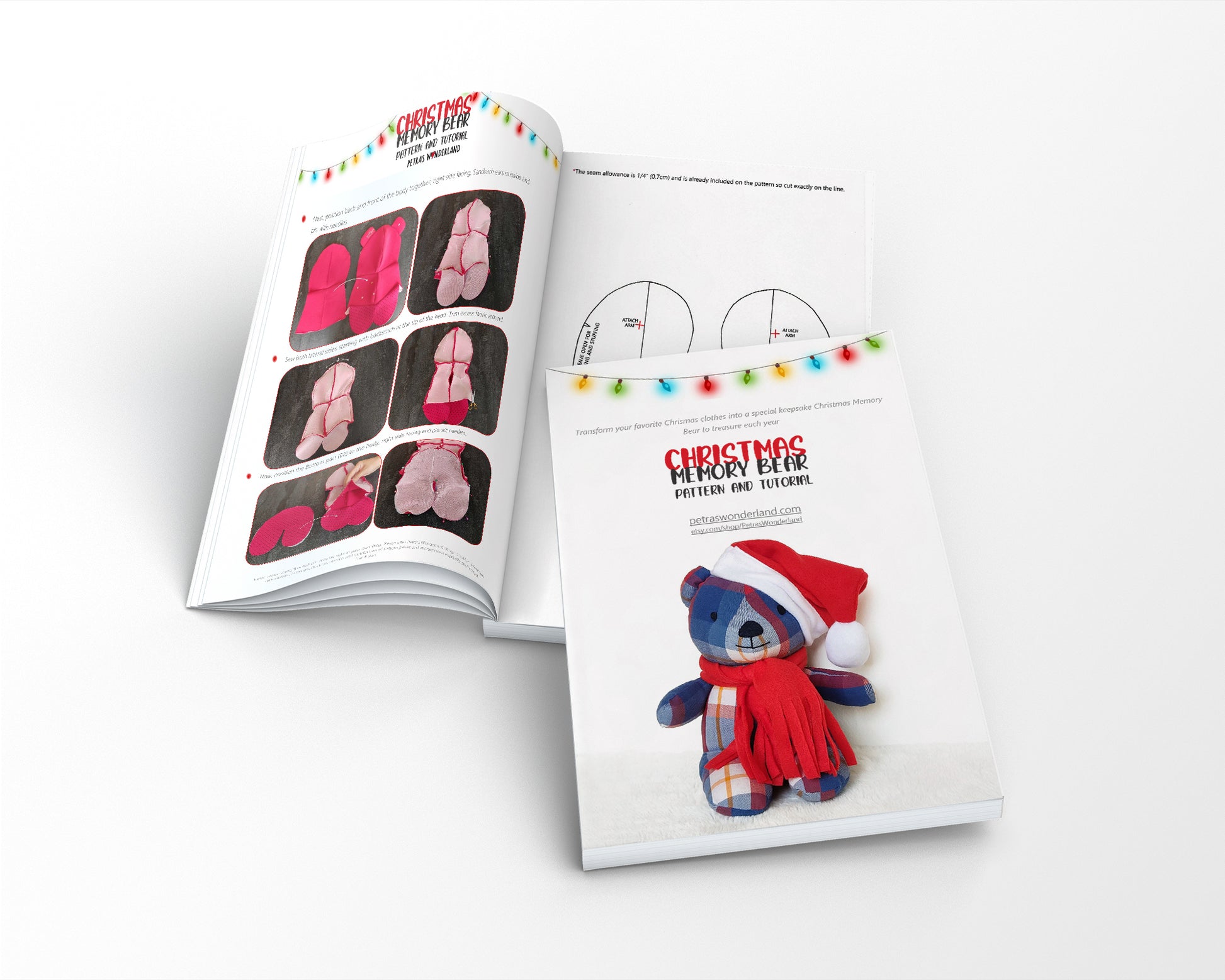 Christmas Memory Bear - PDF sewing pattern and tutorial 09